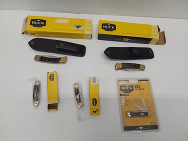 (5) NEW Buck knives