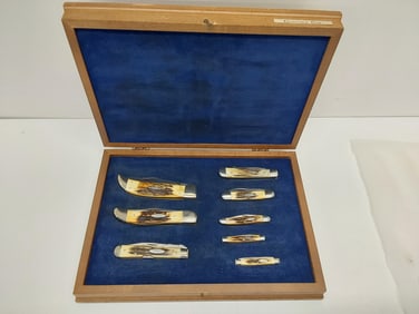 1977 Blue Scroll set