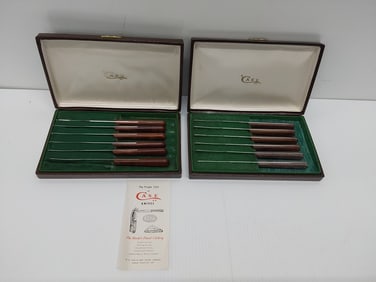 (2) Case XX sets of kitchen knives