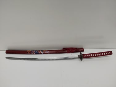Samurai style sword with scabbard