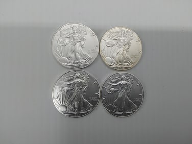(4) 2017 silver Eagles