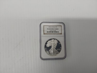 1986-S silver Eagle PF69 ultra cameo
