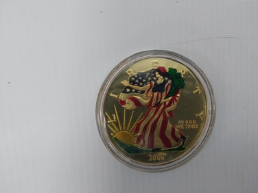 1/2 pound .999 silver Millennium Eagle