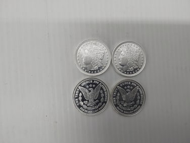 (4) 1 ozt silver rounds