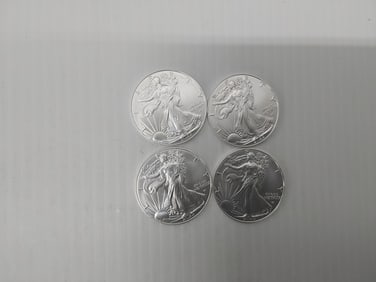 (4) 2022 silver Eagles