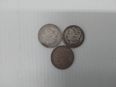 (3) Morgan silver dollars