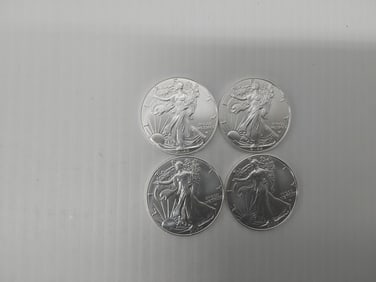 (4) 2022 silver Eagles