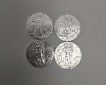 (4) 2022 silver Eagles