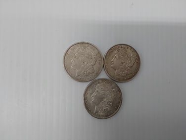 (3) Morgan silver dollars