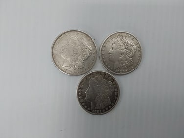 (3) Morgan silver dollars