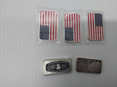 (5) silver bars
