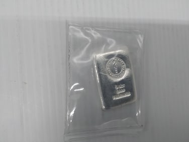 (1) 5 ozt .9999 silver bar