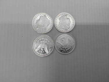 (4) 1 ozt  .999 silver rounds