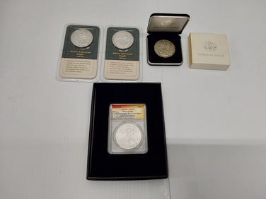 (4) silver Eagles