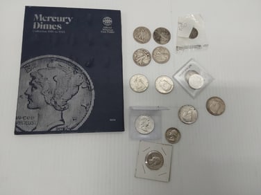 miscellaneous silver coins ($8.90 face value)