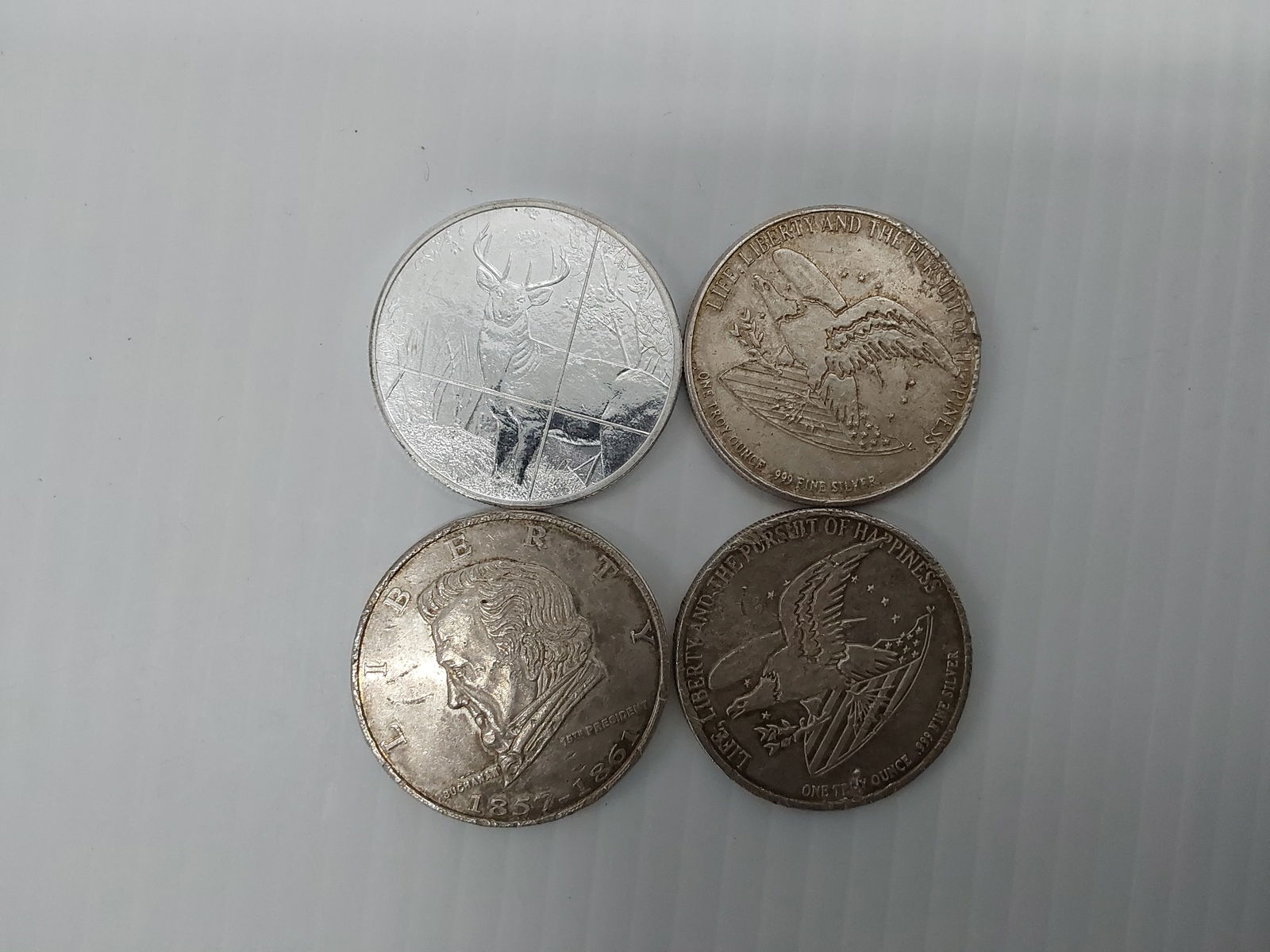 (4) miscellaneous silver rounds (1 of 1)