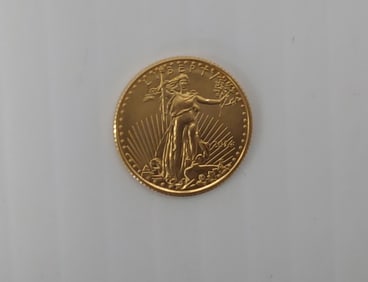 2014 1/10th oz fine gold $5 coin