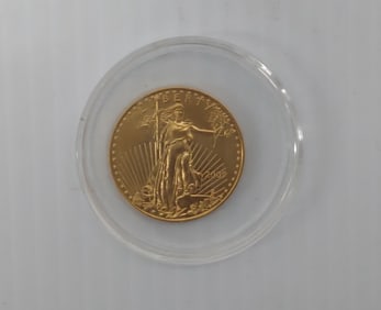 2009 1 oz $50 fine gold coin in plastic