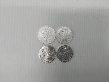 (4) silver Eagles