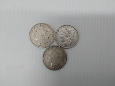 (3) Morgan silver dollars