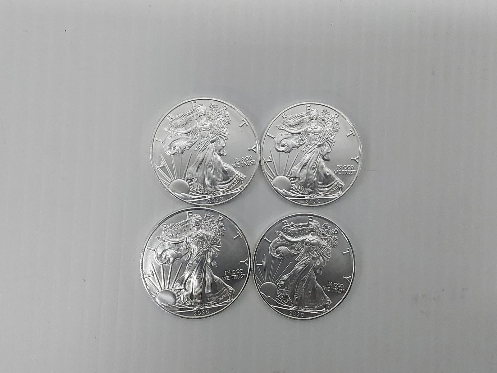 (4) 2020 silver Eagles (1 of 1)