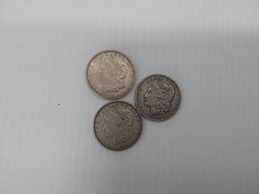 (3) Morgan silver dollars