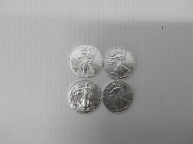(4) 2021 silver Eagles