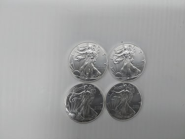 (4) 2021 silver Eagles