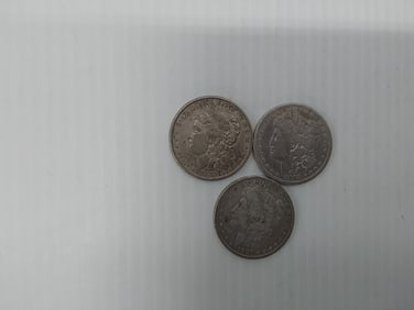 (3) Morgan silver dollars