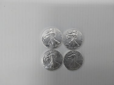 (4) 2021 silver Eagles