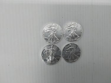 (4) 2021 silver Eagles
