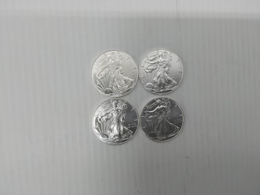 (4) 2021 silver Eagles