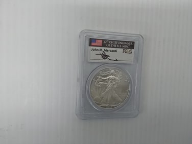 2013 MS-70 signed silver Eagle 1st Strike