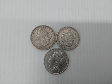 (3) Morgan silver dollars