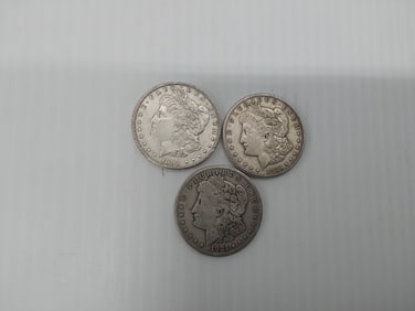 (3) Morgan silver dollars