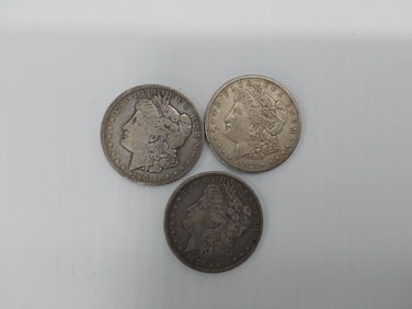 (3) Morgan silver dollars