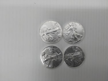 (4) 2021 silver Eagles
