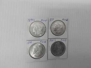 (4) Morgan silver dollars