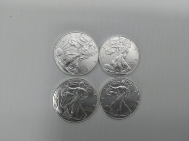 (4) 2021 silver Eagles