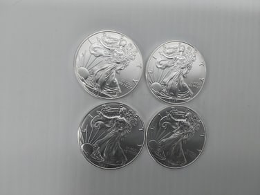 (4) 2021 silver Eagles