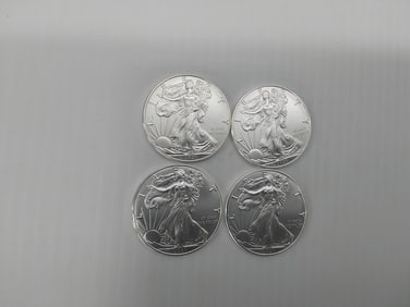(4) 2021 silver Eagles