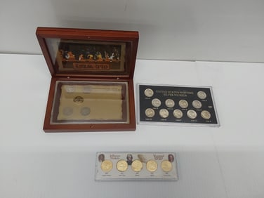 flat of various nickels