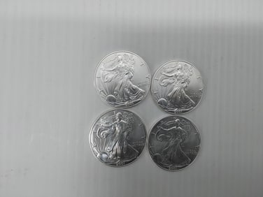 (4) 2021 silver Eagles