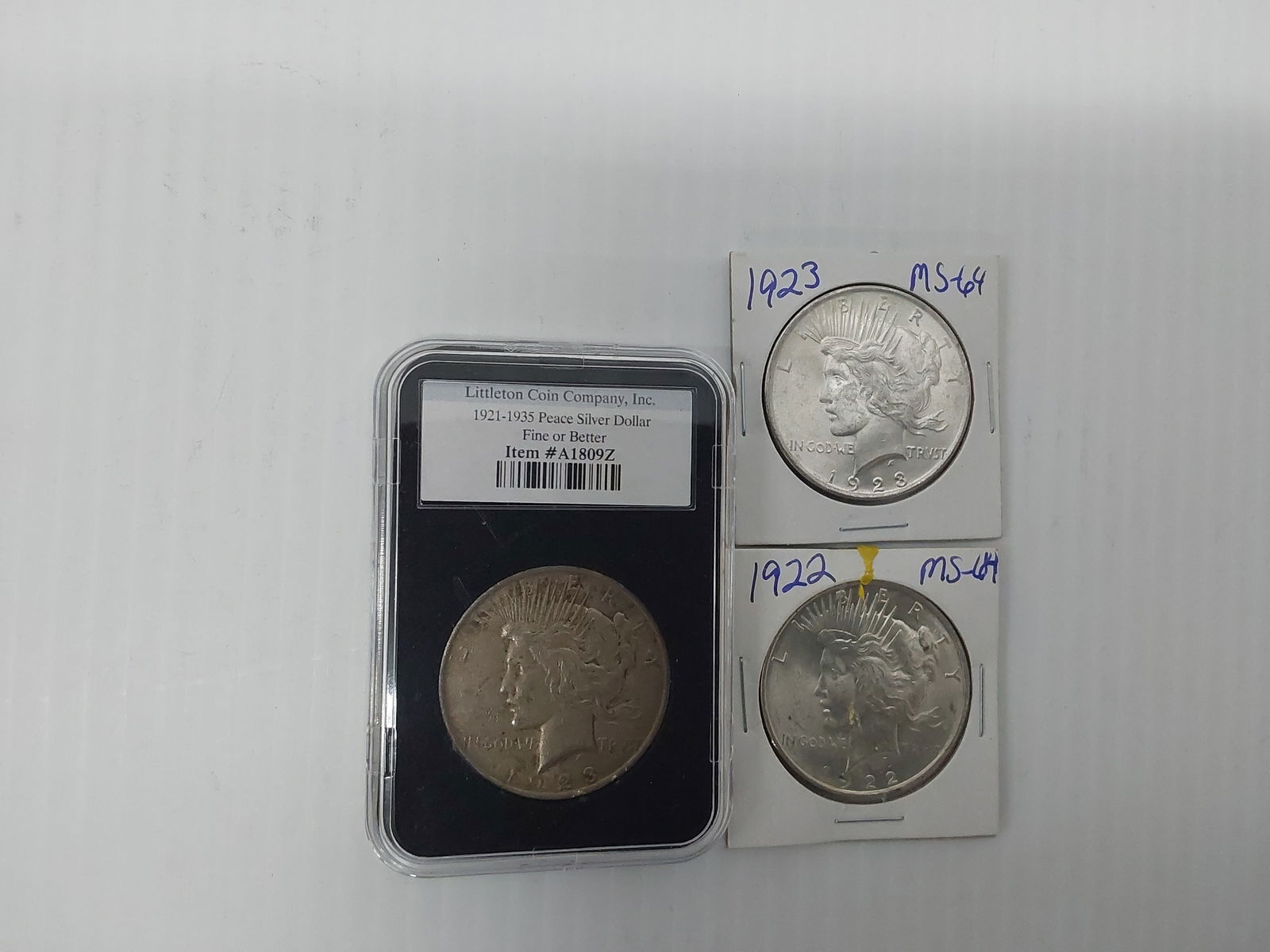 (3) Peace silver dollars (1 of 2)