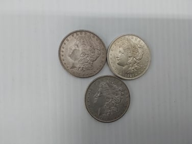 (3) Morgan silver dollars