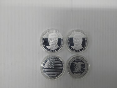(4) 1 ozt silver rounds