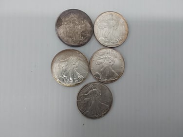 (5) silver Eagles