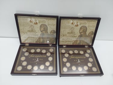 (16) Sacagewa dollars in case