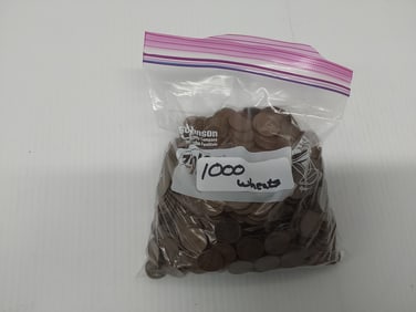 (1000) wheat pennies