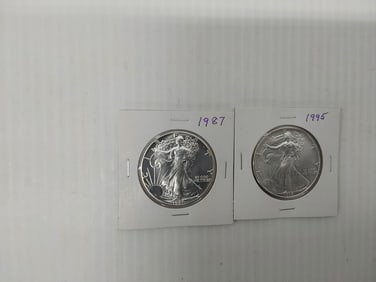 (2) silver Eagles